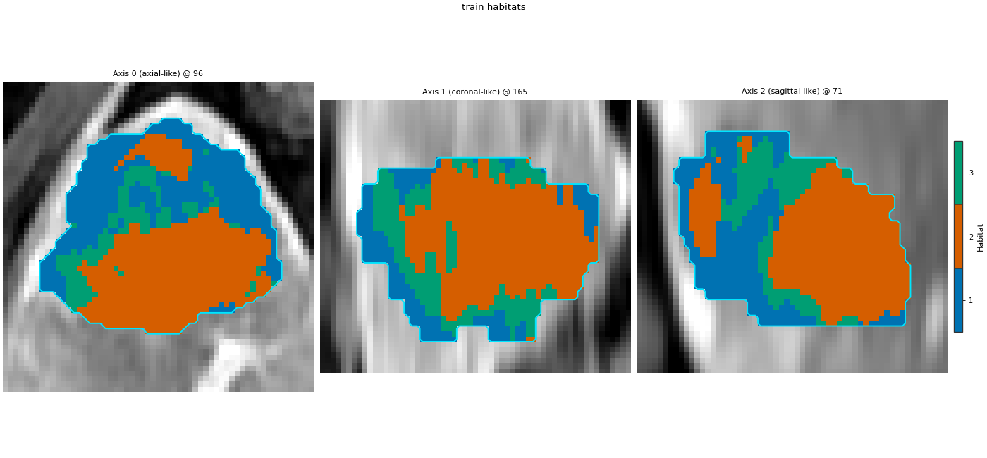 train habitats, Axis 0 (axial-like) @ 96, Axis 1 (coronal-like) @ 165, Axis 2 (sagittal-like) @ 71
